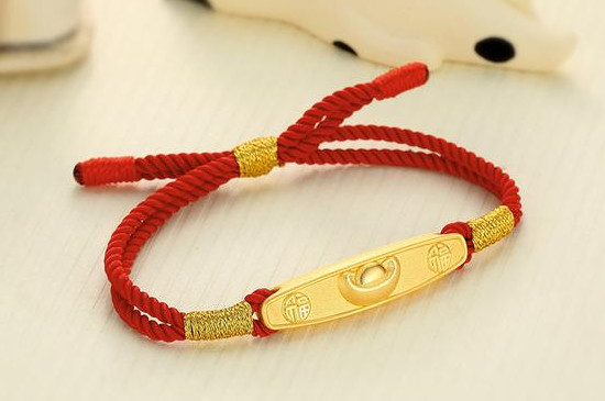 黄金元宝手链编法图解,黄金元宝手链编织步骤